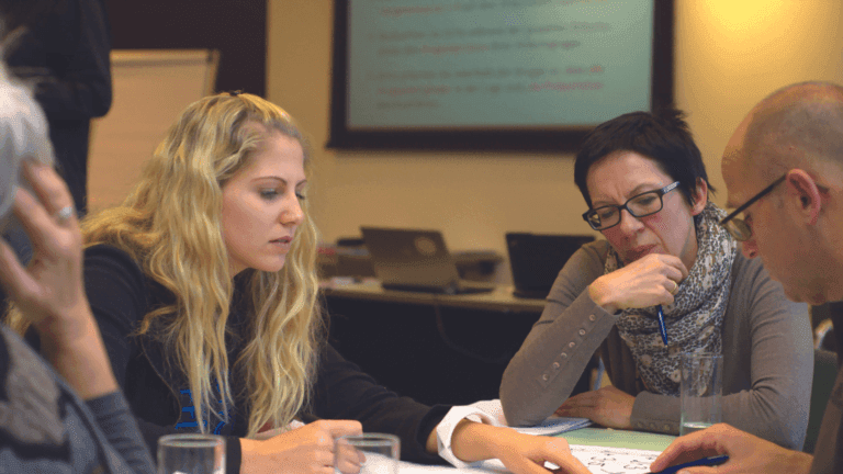 Team of people undertaking learning and development