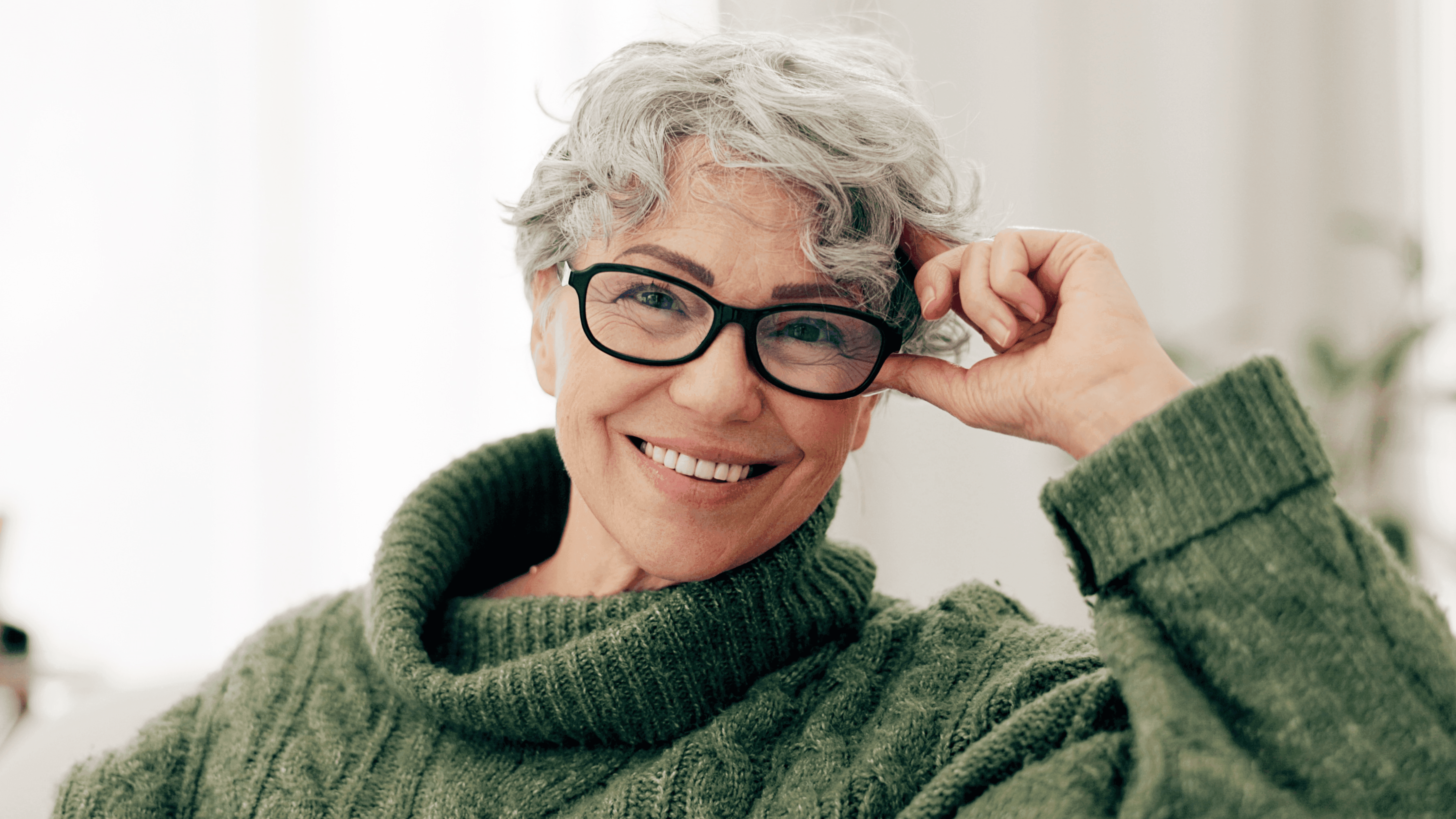 A senior woman ready for retirement.